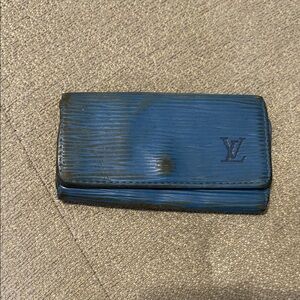 Louis Vuitton Textured Blue Wallet